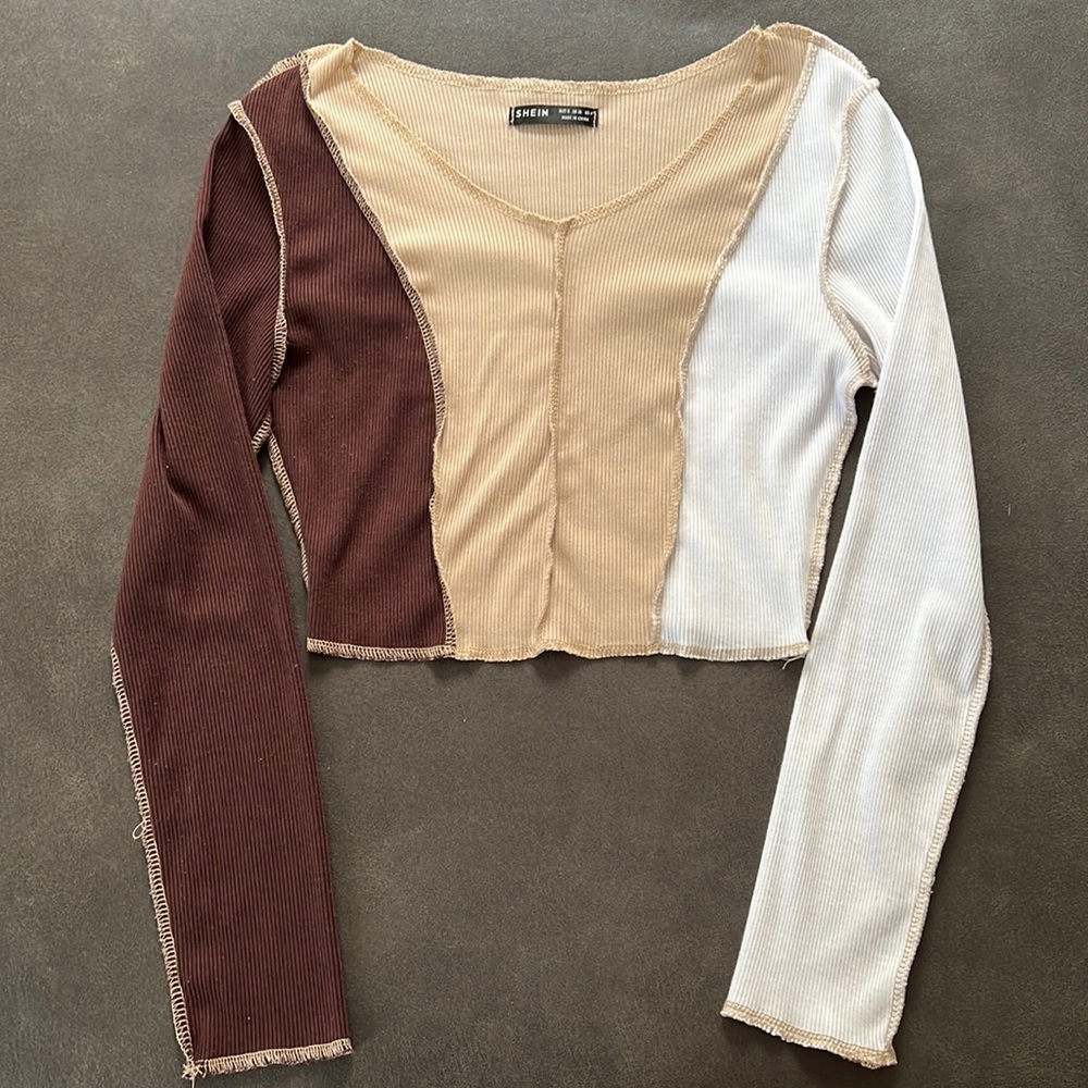 SHEIN long sleeve crop top